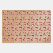 Rustic Kraft Paper Red Toile Deer Fox Hare Rabbit (Voorkant 2)