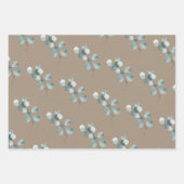 Rustic Kraft Paper Silver Blue Eucalyptus Sprigs (Voorkant 2)