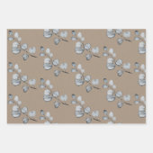Rustic Kraft Paper Silver Grey Eucalyptus Sprigs (Voorkant)