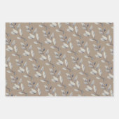 Rustic Kraft Paper Vervaagd Groene Eucalyptus Spri (Voorkant 3)