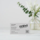 Rustic Kraft Paper Visitekaartje Achtergrond (Staand voorkant)