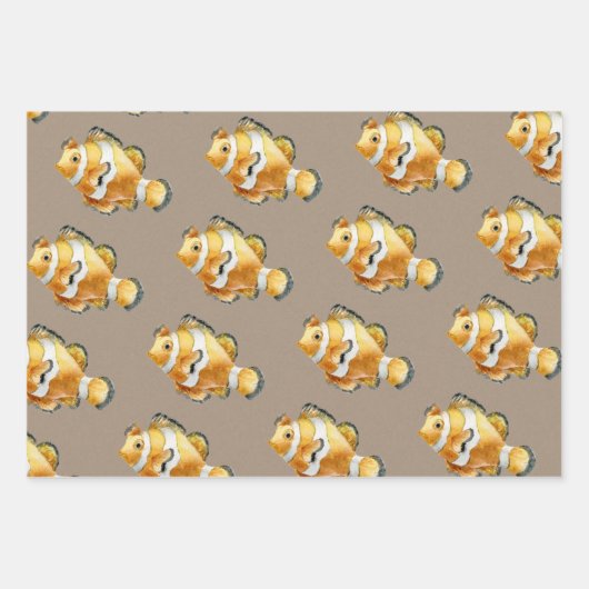 Rustic Kraft Paper Waterverf Aquarium 3 (Voorkant 3)