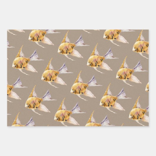 Rustic Kraft Paper Waterverf Aquarium 3 (Voorkant 2)