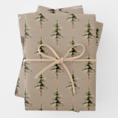 Rustic Kraft Paper Winter Woodland SpruceTrees 3 (In situ)