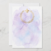 Rustic Kraft Papier Gouden Bloem Bruiloft Bedankt Kaart (Achterkant)