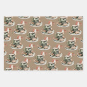 Rustic Kraft Peppermint Cocoa Gingerbrood Cookies Inpakpapier Vel (Voorkant 3)