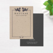 Rustic Kraft Pine Cones die juwelen vertonen Visitekaartje (Bureau)