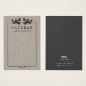 Rustic Kraft Pine Cones die juwelen vertonen Visitekaartje (Voorkant /achterkant)