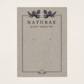 Rustic Kraft Pine Cones die juwelen vertonen Visitekaartje (Voorkant)