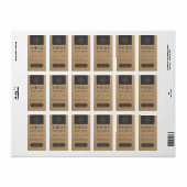 Rustic Kraft Product Labels, Stickers (Full Sheet)