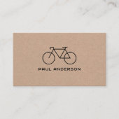 Rustic Kraft Professioneel Wielrenner Gepersonalis Visitekaartje (Voorkant)
