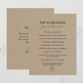 Rustic Kraft Redenen om mijn bloemenmeisje te zijn (Voorkant / Achterkant)