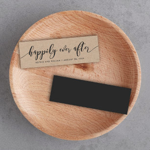 Rustic Kraft Relax het Manuscript gelukkig van de  Mini Visitekaartjes