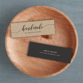 Rustic Kraft Relax Script Handgemaakt Mini Visitekaartje
