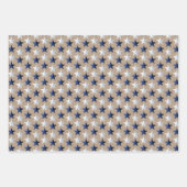 Rustic Kraft Rood Wit & Blauw Amerikaanse Vlag Ste Inpakpapier Vel (Voorkant 2)