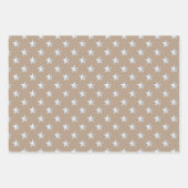 Rustic Kraft Rood Wit & Blauw Amerikaanse Vlag Ste Inpakpapier Vel (Voorkant 3)