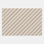 Rustic Kraft  Rood Wit Blauwgroen Snoep Strepen Inpakpapier Vel (Voorkant 2)