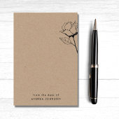 Rustic Kraft Roos Vloer van het bureau van naam Post-it® Notes