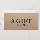 Rustic Kraft Salon & Spa Cadeaubonnen (Voorkant)