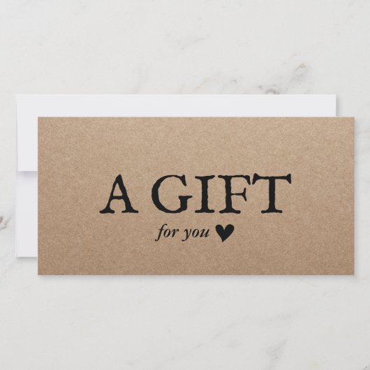 Rustic Kraft Salon & Spa Cadeaubonnen (Voorkant)