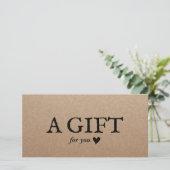 Rustic Kraft Salon & Spa Cadeaubonnen (Staand voorkant)