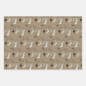 Rustic Kraft Scandinavian Hanging String Ornaments Inpakpapier Vel (Voorkant 2)