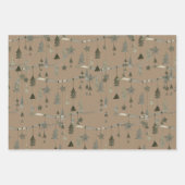 Rustic Kraft Scandinavian Hanging String Ornaments Inpakpapier Vel (Voorkant)