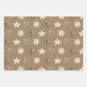 Rustic Kraft Scandinavian Metal Stars Mix Inpakpapier Vel (Voorkant 3)