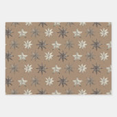 Rustic Kraft Scandinavian Metal Stars Mix Inpakpapier Vel (Voorkant 2)
