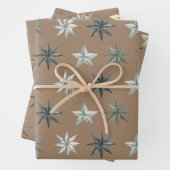 Rustic Kraft  Scandinavian Metal Stars Mix Inpakpapier Vel (In situ)