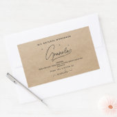 Rustic kraft Script Homemade Granola Label (Envelop)