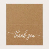 Rustic Kraft Script, Logo/Afbeelding - Hartelijk d Visitekaartje (Buitenkant ongevouwen)