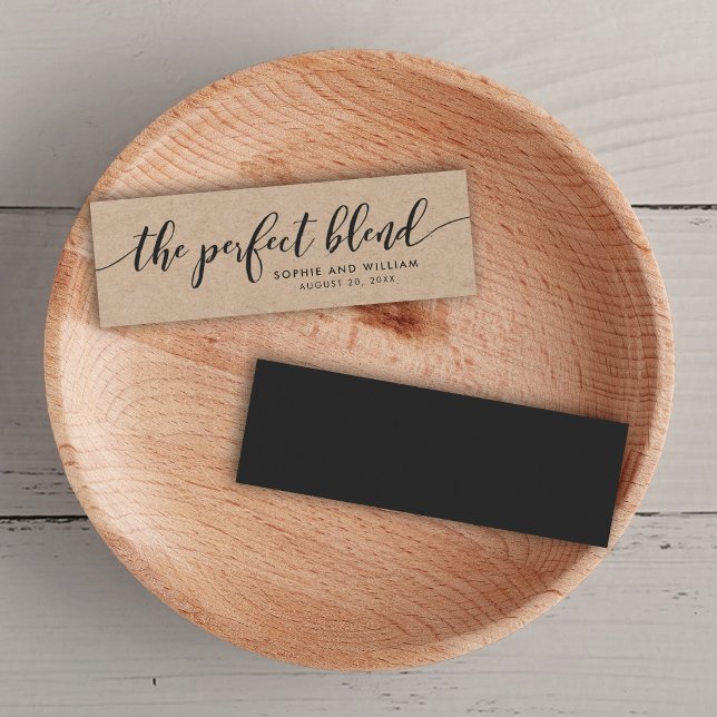 Rustic Kraft Script Trouw De Perfecte Mix Mini Visitekaartjes (Creator heeft geüpload)