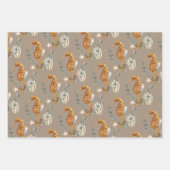 Rustic Kraft Seahorse under the Zee Inpakpapier Vel (Voorkant 2)