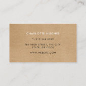 Rustic Kraft Signature Visitekaartje (Achterkant)