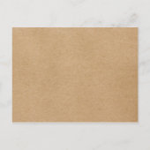 Rustic Kraft Signature Wedding Save the Date Card Aankondigingskaart (Achterkant)