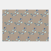 Rustic Kraft Silver Green Eucalyptus Sprigs Inpakpapier Vel (Voorkant 2)