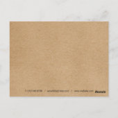 Rustic Kraft Simple Script Business Hartelijk dank Briefkaart (Achterkant)
