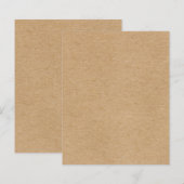 Rustic Kraft Simple Stylish Boho (Voorkant / Achterkant)