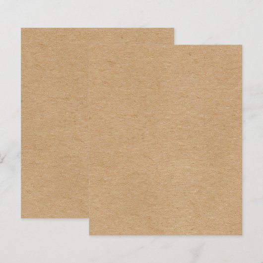 Rustic Kraft Simple Stylish Boho (Voorkant / Achterkant)