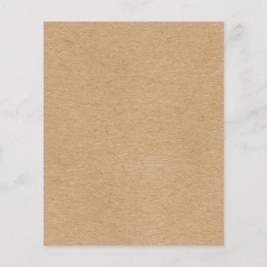 Rustic Kraft Simple Stylish Boho (Achterkant)