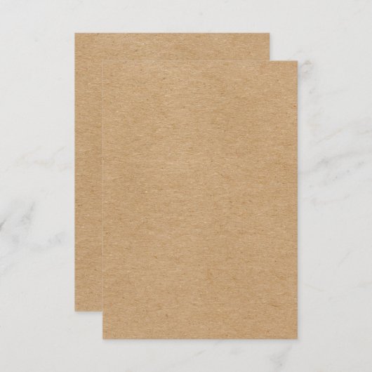 Rustic Kraft Simple Stylish Boho Bedankkaart (Voorkant / Achterkant)