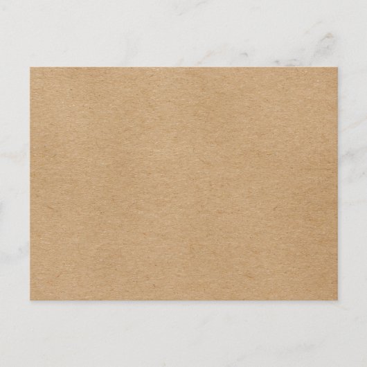Rustic Kraft Simple Stylish Boho Briefkaart (Voorkant)