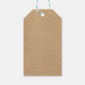 Rustic Kraft Simple Stylish Boho Cadeaulabel (Voorkant)