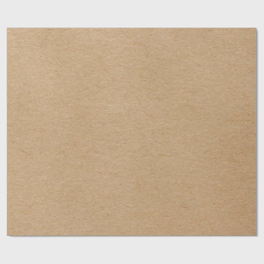 Rustic Kraft Simple Stylish Boho Cadeaupapier (Vlak)