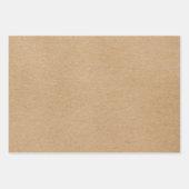 Rustic Kraft Simple Stylish Boho Inpakpapier Vel (Voorkant 2)