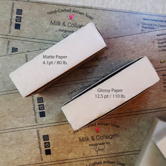Rustic Kraft Soap Bands Labels 🧼 (Blad van 5)