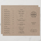 Rustic Kraft Takeout | Menu Restaurant Takeaway (Voorkant / Achterkant)