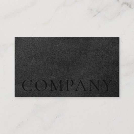 Rustic Kraft-Textured Paper Minimalist Generic Visitekaartje (Voorkant)