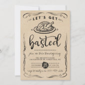 Rustic Kraft Thanksgiving: "Laten we gebastd worde Kaart (Voorkant)